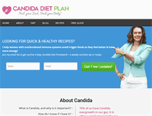 Tablet Screenshot of candidadietplan.com